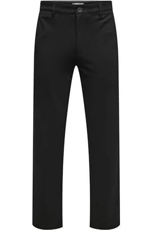 Only & Sons Herren ONSMARK Regular 0209 Pant Hose, Black, 28 W/30 L