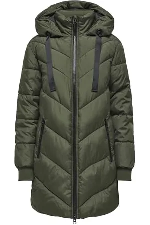JDY Damen skylar Padded Hood Jacket Otw Noos, , S