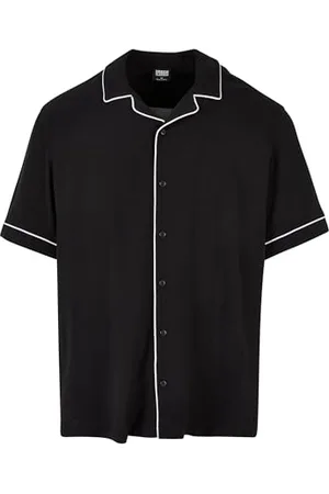 Urban classics Herren Bowling Shirt Hemd, Black, S