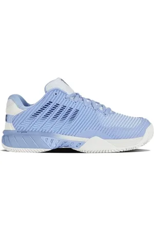 K-Swiss Damen Hypercourt Express 2 HB Tennis Shoe, Bright White/Open Air/Estate Blue, 40 EU