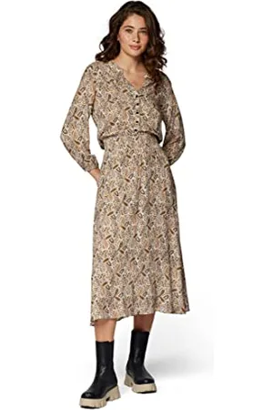 Mavi Damen Printed Dress Kleid, , Groß