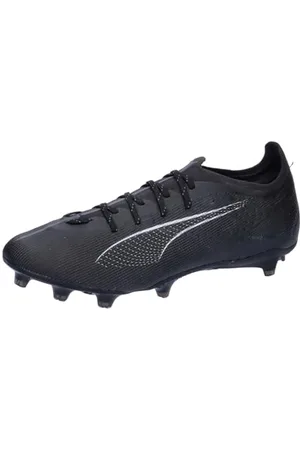 PUMA Unisex Ultra 5 PRO FG/AG Soccer Shoe, Black White, 46.5 EU