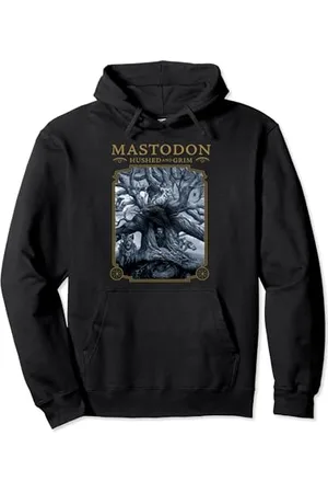 Mastodon Hushed and Grim Cover Tracklist Back Print Pullover Hoodie