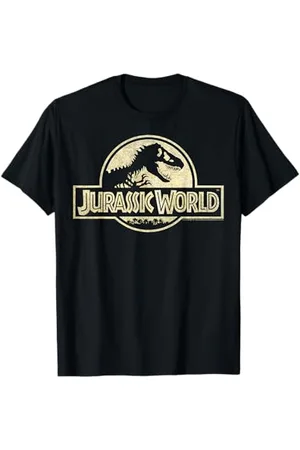 Jurassic Park Jurassic World-Logo in Gold T-Shirt