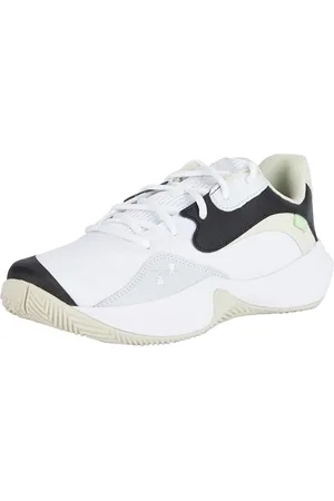 Under Armour Unisex UA Lockdown 7 Low Basketball Schuhe, White/Silt/White, 43 EU