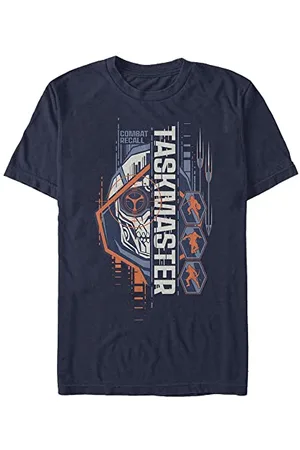 Marvel Unisex Black Widow Taskmaster Mask Organic Short Sleeve T-shirt, , L