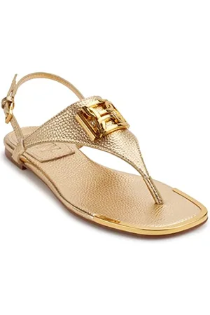 DKNY Damen Raylan Flat Leather Sandal, , 38.5 EU, 5.5 UK