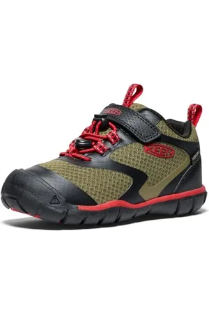 Keen Tread Rover wasserdichte Sneakers, Martini Olive/Red Carpet, Größe 48, Martini Olivroter Teppich, 32/33 EU