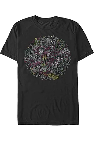 STAR WARS Unisex Linear Xmas Organic Short Sleeve T-Shirt, , XXL