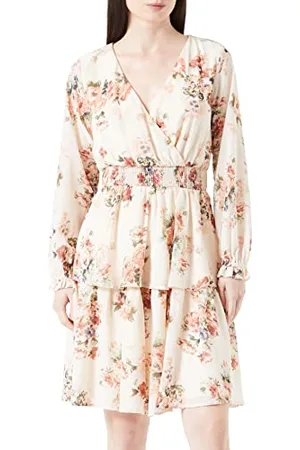 ONLY Damen Onlphilippa L/S V-neck Layered Dress Ptm, , L