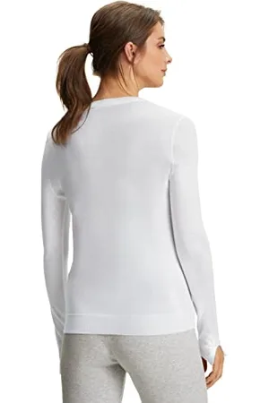 Falke Damen Sweatshirt-64164 Pullover, White, S