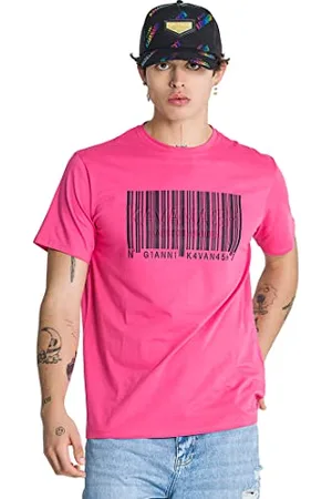 Gianni Kavanagh Herren Pink Signs Puff Tee T-Shirt, M