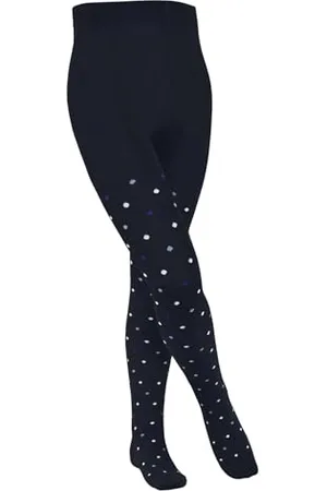 Falke Unisex Kinder Strumpfhose Multidot K Ti Baumwolle dick gemustert 1 Stück, , 152-164