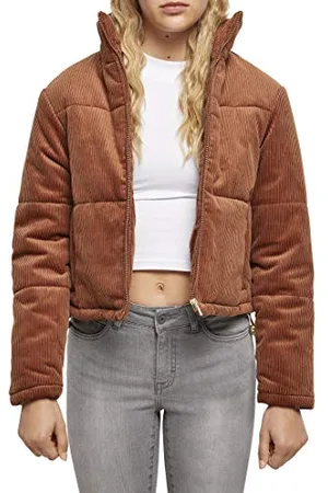 Urban classics Damen Ladies Corduroy Puffer Jacket Jacken, , L