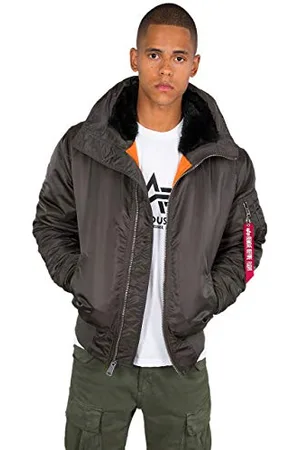 Alpha Industries Herren MA-1 Hooded Bomberjacke, , L