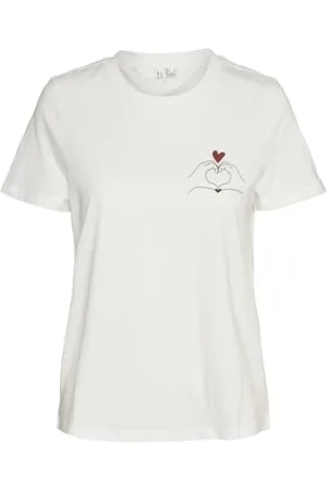 VERO MODA VMVIVA S/S O-Neck T-Shirt JRS BTQ GA