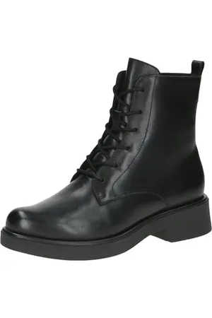 Caprice Damen Chelsea Boots aus Leder mit Blockabsatz, Schwarz , 38.5 EU