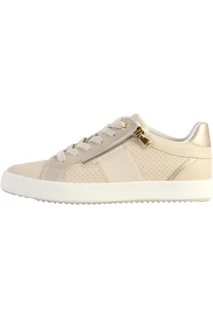 Geox Damen D BLOMIEE E Sneaker, Papyrus/Lt Sand, 38 EU