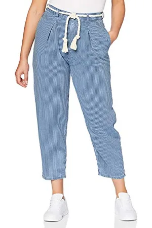 Benetton Damen Pantalone+Cintura Straight Jeans, , 42 (Herstellergröße: 48)