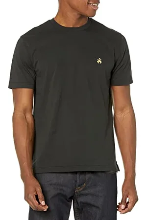 Brooks Brothers Herren-T-Shirt, kurzärmelig, Baumwolle, Rundhalsausschnitt, Logo, , XL