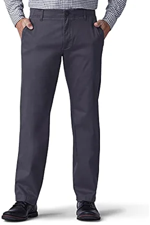 Lee Herren Extreme Motion Flat Front Regular Straight Pant Hose mit gerader Passform, , 33W / 32L