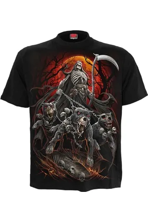 Spiral Harbingers Männer T-Shirt M 100% Baumwolle Basics, Horror, Rockwear, Totenköpfe