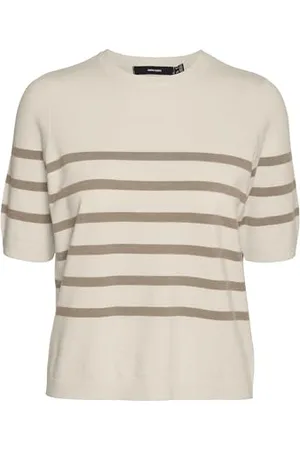 VERO MODA VMSABA Plain SS O-Neck Pullover GA NOOS