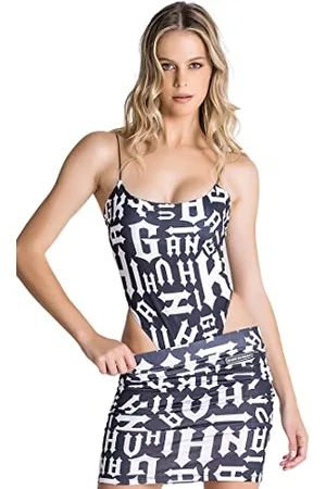 Gianni Kavanagh Damen Schwarzes Disorder-Kleid Casual Dress, Medium
