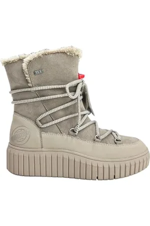 QS by s.Oliver Damen Stiefeletten zum Schnüren Wasserabweisend Vegan, Braun , 38 EU
