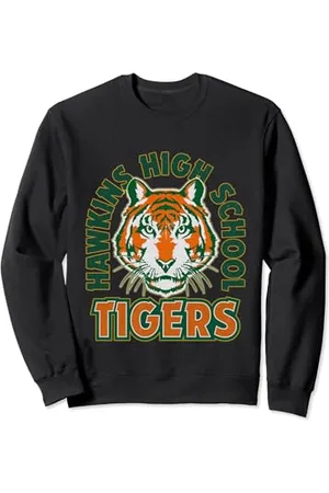 Stranger Things Fan-Memorabilien von Hawkins High Tigers Starre Sweatshirt