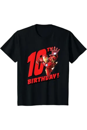 Marvel Kinder Iron Man 10th Birthday T-Shirt