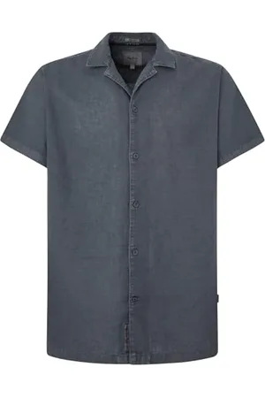 Pepe Jeans Herren Pamber Hemd, Grau (Phantom Grey), S