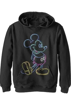 Disney Mickey & Friends - Neon Mickey YTH Hoodie Black 7/8