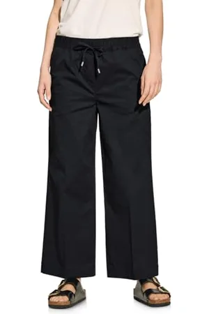 CECIL Damen B377889 7/8 Hose im Loose Fit, Black, M/26L