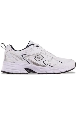 Lotto KITAURA Unisex Sneaker, White/Navy, 45 EU