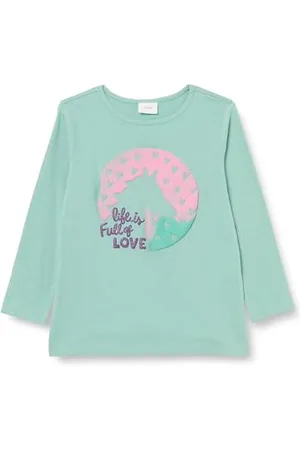QS by s.Oliver Mädchen 2133800 Langarmshirt, Grün, 92