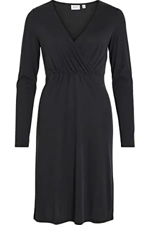 VILA VIMODALA L/S WRAP MIDI Dress/SU - NOOS
