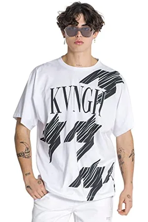 Gianni Kavanagh Herren White Acronym Oversized Tee T-Shirt, , S