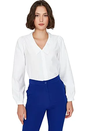 Trendyol Damen Collar Detailed Shirt. Shirt, , 42 EU
