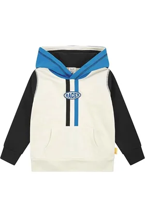 Steiff Sweatshirt EU Größe 122 , Jungen Langarm-Sweatshirt, Kapuzen Longsleeve für Kinder, Pullover langärmelig, Kinderoberteil, ideales Basic Shirt, bequem und weich, waschmaschinenfest