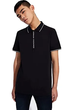 Armani Exchange Herren Hidden Buttons, Stretch Cotton Poloshirt, , XL