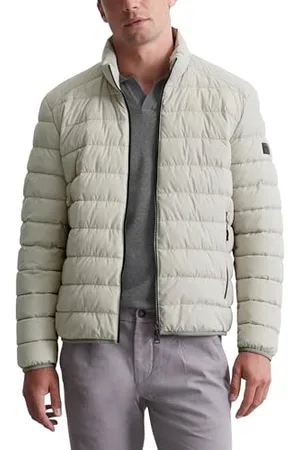 Marc O’ Polo Marc OߴPolo Herren Steppjacke mit Stehkragen leicht, Beige (Dapple Gray), L