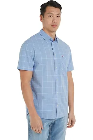 Tommy Hilfiger Herren TJM REG Check POPLIN SS Shirt DM0DM18967 Freizeithemden, , XXS