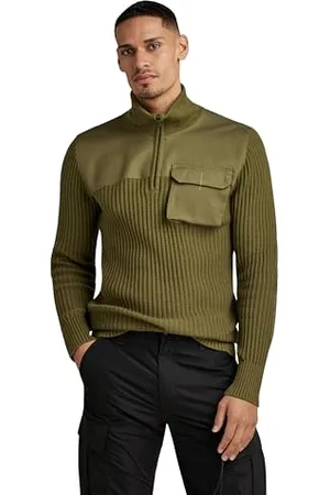 G-Star RAW Herren Army Half Zip Knit, , M