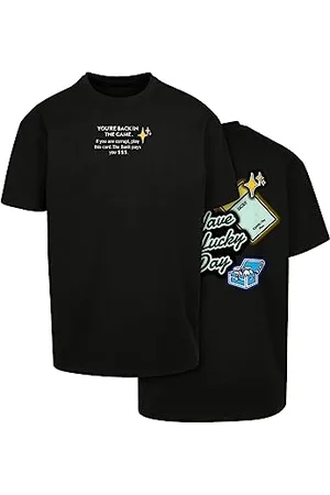 Mister Tee Herren Intepol Oversize Tee M Black