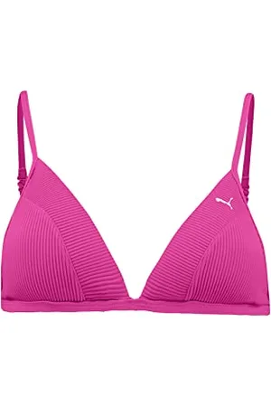 PUMA Damen Ribbed Triangle Bikini Top, , S EU