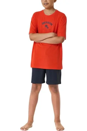Schiesser Jungen Schlafanzug Set kurz-100% Organic Bio Baumwolle-Größe 140 Pyjamaset, , 176