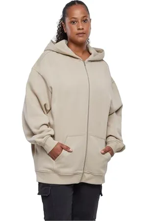 Urban classics Damen TB5036-Ladies Oversized Zip Hoody Kapuzenpullover, , XL