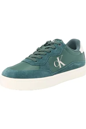 Calvin Klein Jeans CLASSIC CUPSOLE ICONIC NYLON Turnschuhe Herren, Grün (Green Palm/Creamy White), 42 EU