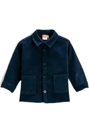 Koton Babyboy Corduroy Shirt Pockets Back Printed Long Sleeve